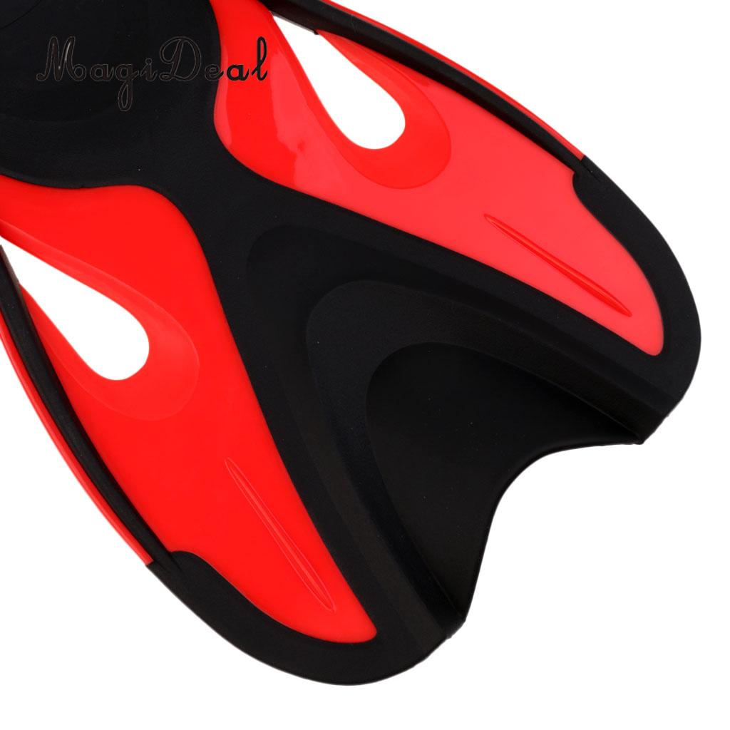 Swim Fins Short Training Open Heel Adjustable Snorkel Flippers For Kids Water Sports Snorkeling Scuba Diving Swimming Pool Acces · v2